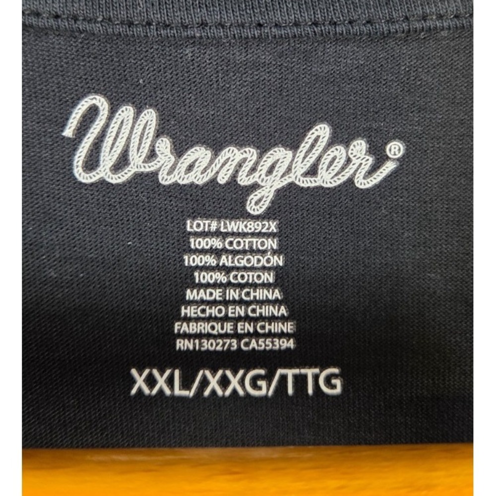 Wrangler Women's Retro "Long Live Cowboys"‎ T Shirt Short Sleeve Black XXL - Picture 3 of 7